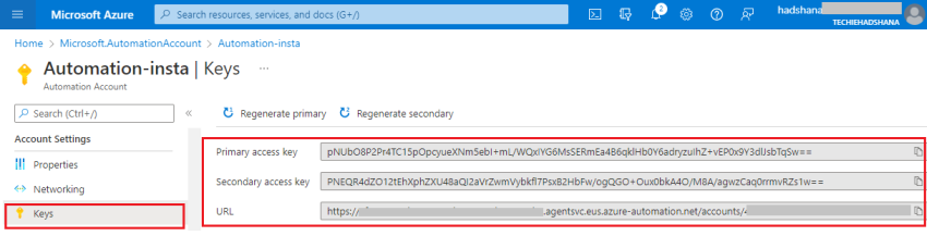Azure Automation in Azure